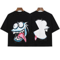 Billionaire Studios Crazy Cartoon Monster Graphic T-Shirt - Black